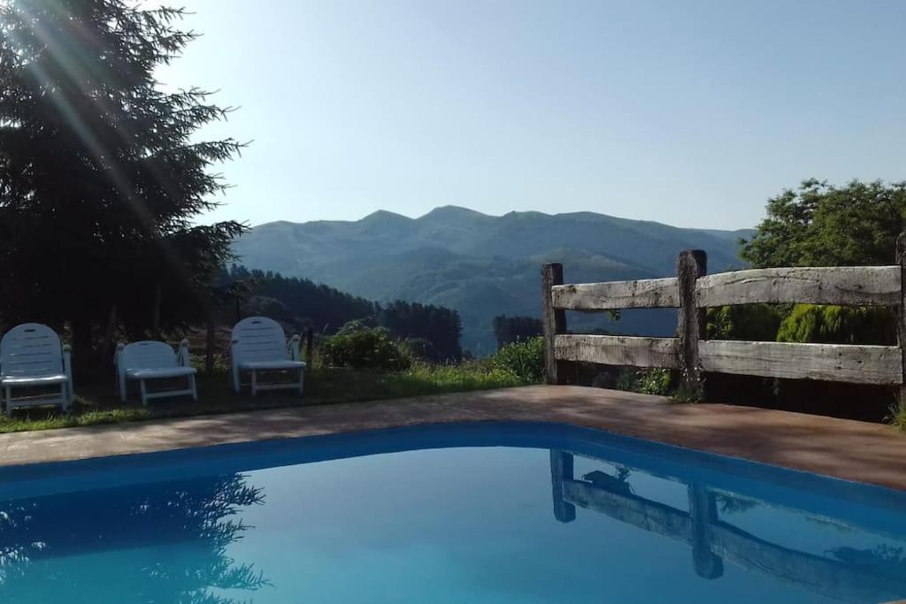Orozko Caserio Vasco Con Piscina Y Barbacoa מראה חיצוני תמונה